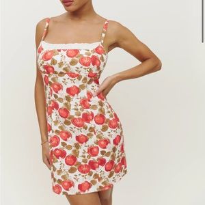 NWT Reformation Aperol linen dress